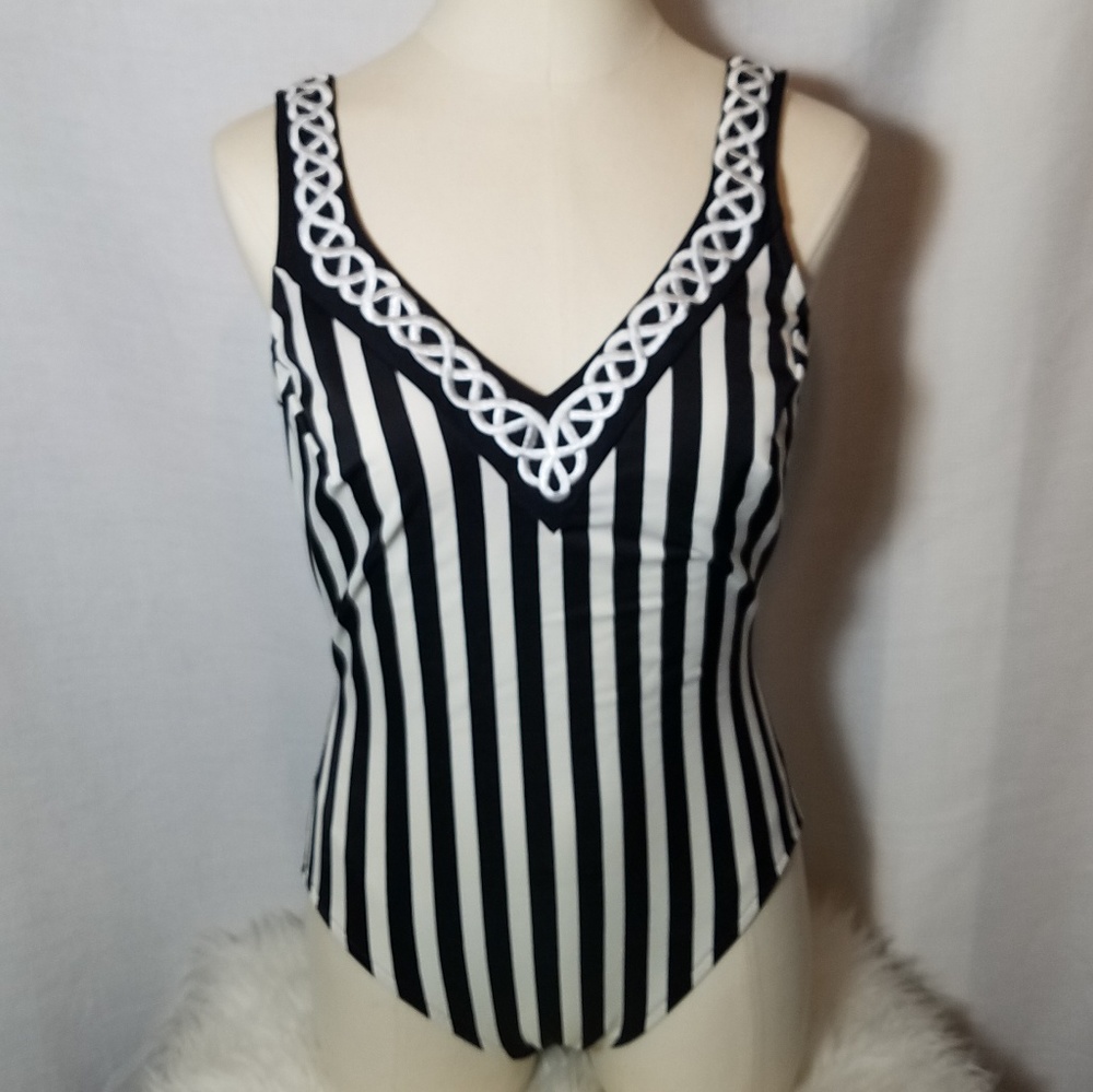 Miraclesuit Slimming Striped One Piece Swimsuit